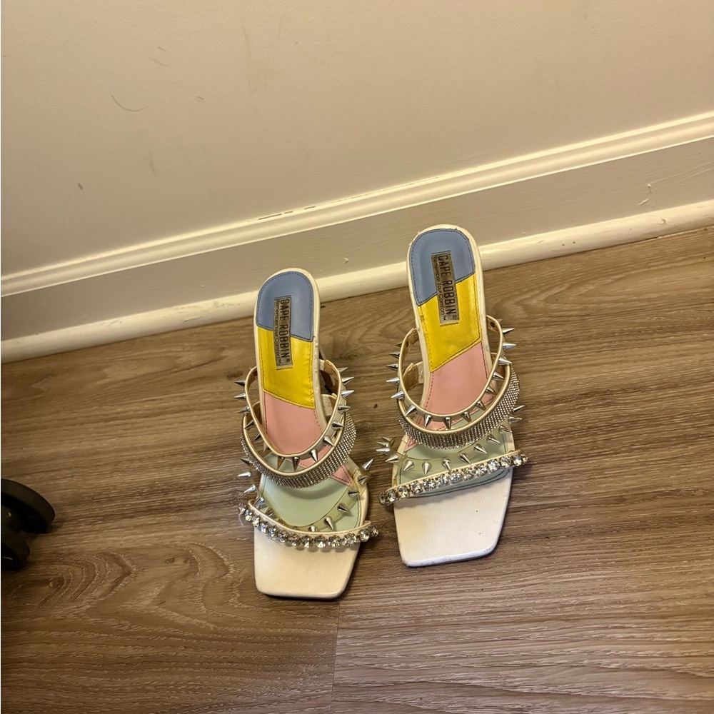 Colorful Embellished Heels